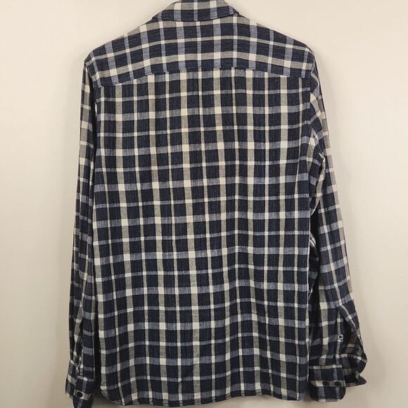 O.N.S. Long Sleeve Cotton Plaid Print Button Down Shirt Small - Picture 4 of 6